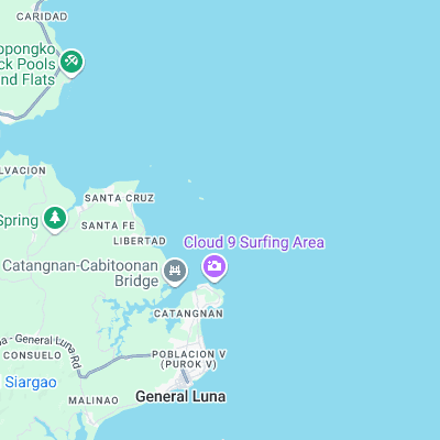 Pancit Reef surf map