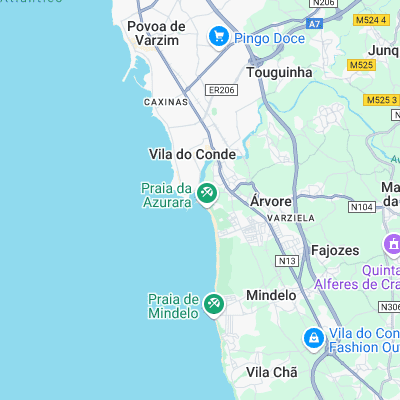 Azurara surf map