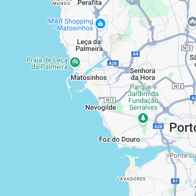 Matosinhos surf map