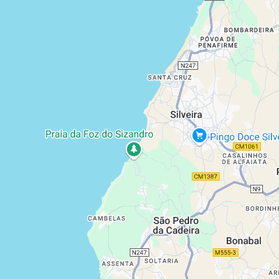 Praia Azul surf map