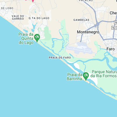 Praia de Faro surf map