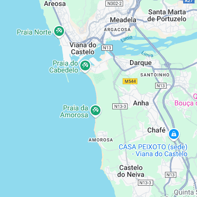 Viana do Castelo surf map