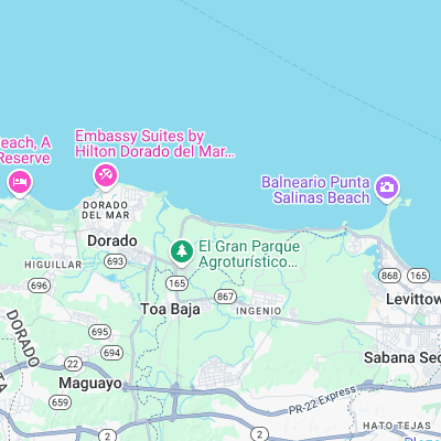 El Unico surf map