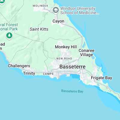 St. Kitts Marriott Reef surf map