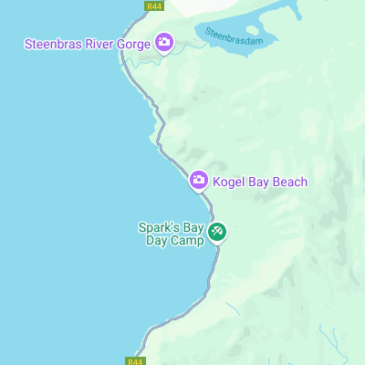 Koeelbay (caves) surf map