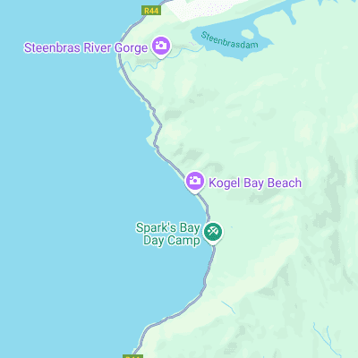 Koeelbay (Main Beach) surf map