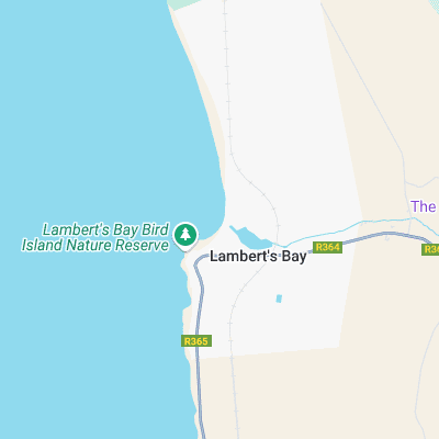 Lamberts Bay surf map