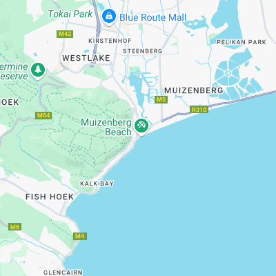 Muizenburg Corner surf map