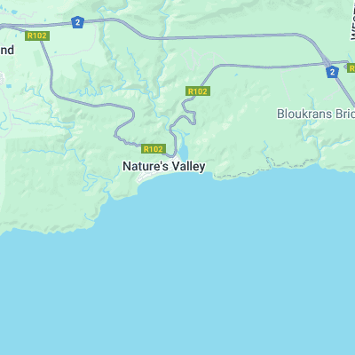 Nature's Valley surf map