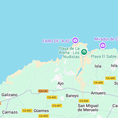 Ajo surf map