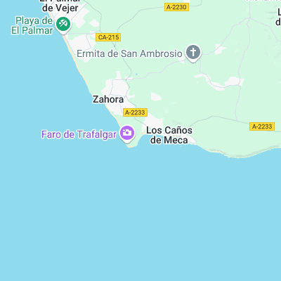 Canos de la Meca surf map