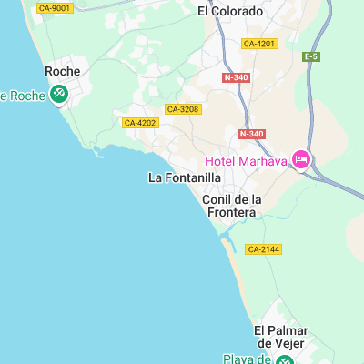 Conil surf map