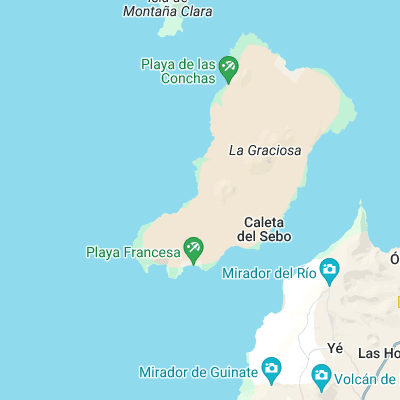 La Graciosa surf map