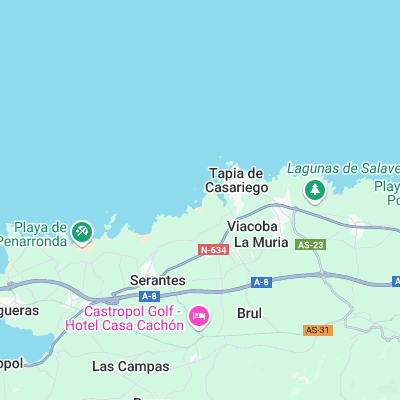 Tapia de Casariego surf map