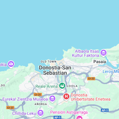 Zurriola surf map