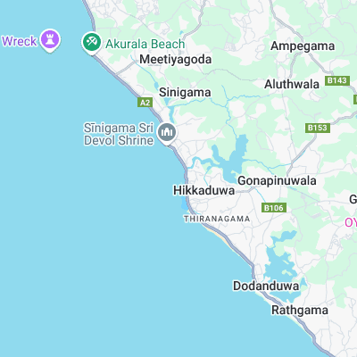 North Jetty (Hikkaduwa) surf map