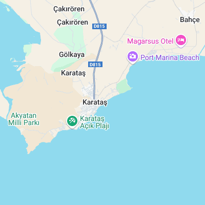 Karatas surf map