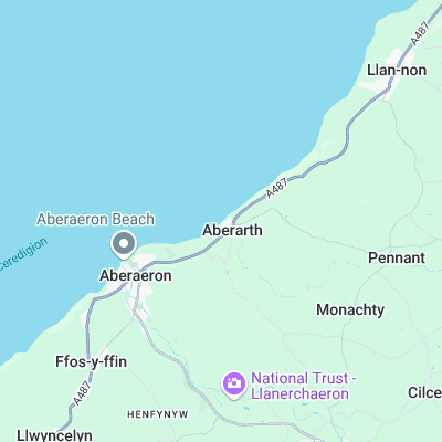 Aberarth surf map