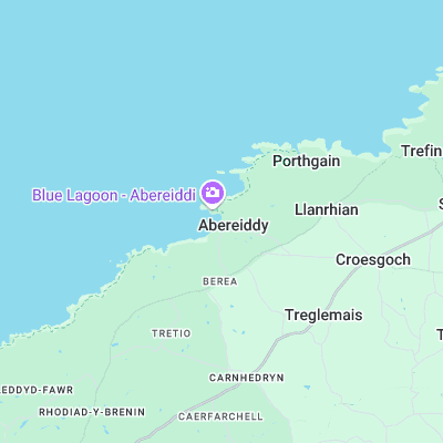 Abereiddy surf map