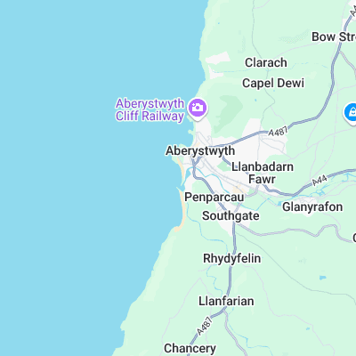 Aberystwyth Harbour Trap surf map
