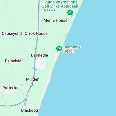 Balmedie surf map