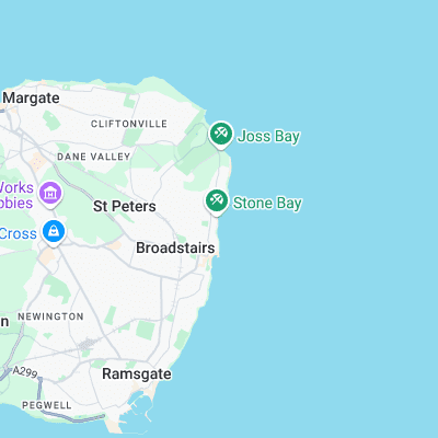 Broadstairs surf map