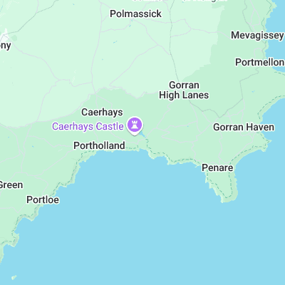 Caerhays surf map