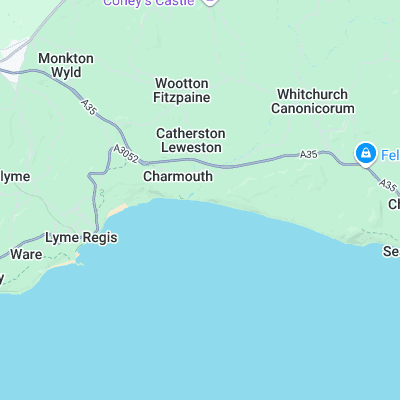 Charmouth surf map