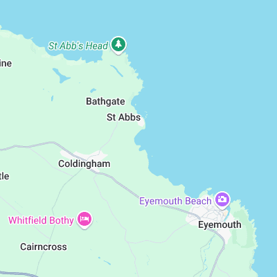 Coldingham Bay surf map