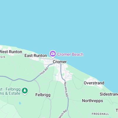 Cromer surf map