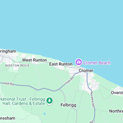 East Runton surf map