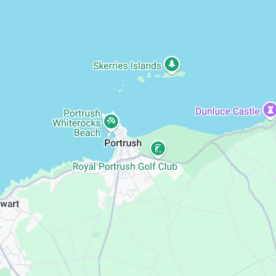 East Strand surf map