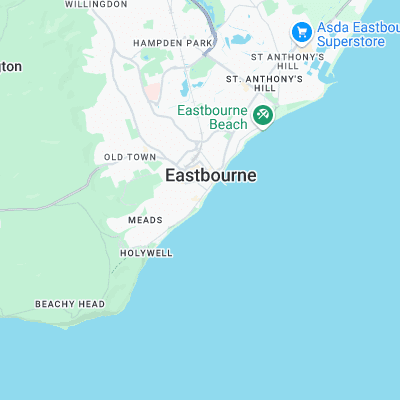 Eastbourne surf map