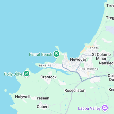 Fistral surf map