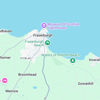 Fraserburgh surf map