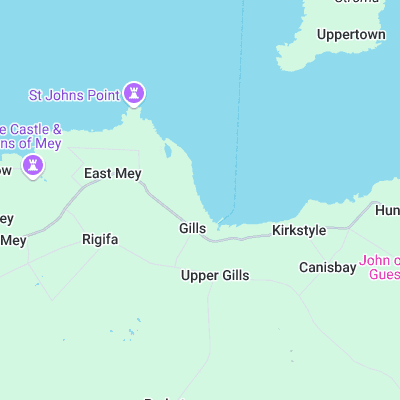 Gills Bay surf map