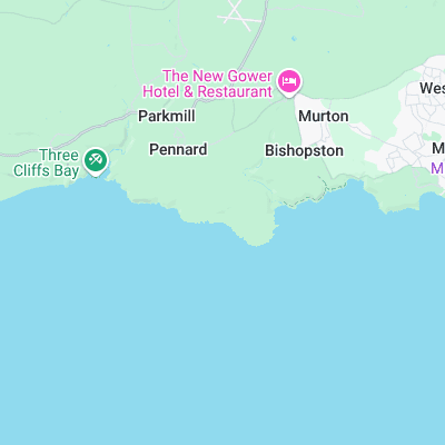 Hunts Bay surf map