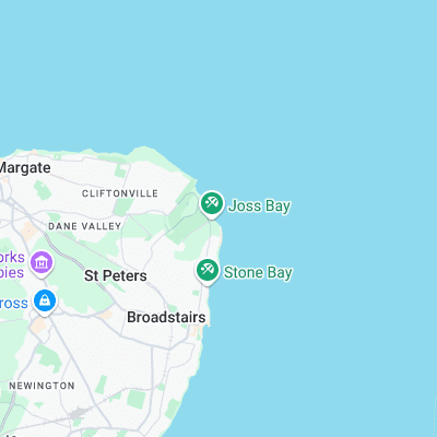 Joss Bay surf map