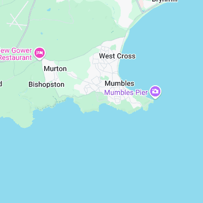 Langland bay surf map