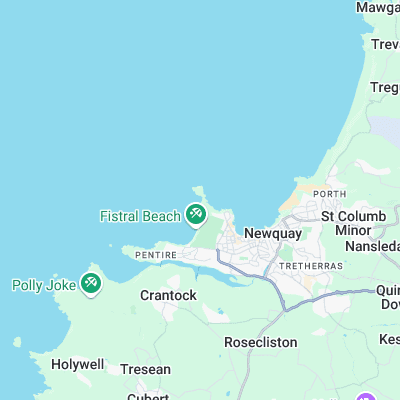 Little Fistral surf map