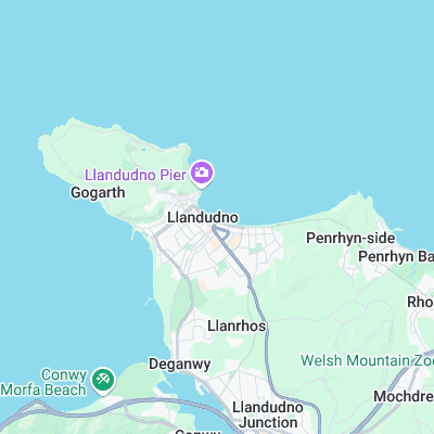 Llandudno surf map