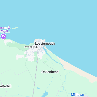 Lossiemouth surf map