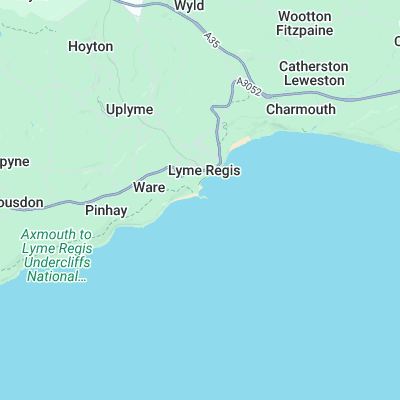 Lyme Regis surf map