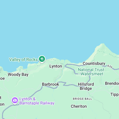 Lynmouth surf map