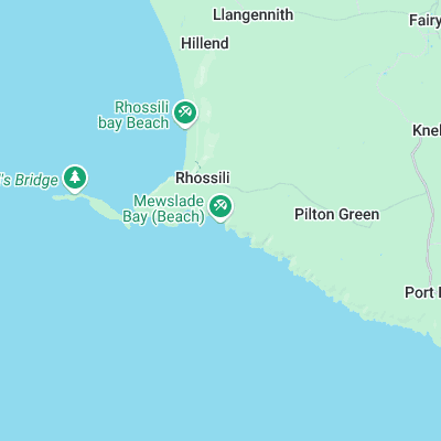 Mewslade Reef surf map