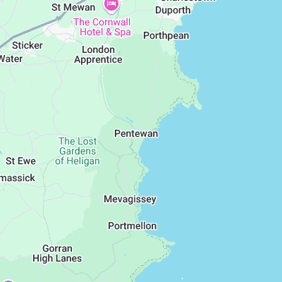 Pentewan surf map