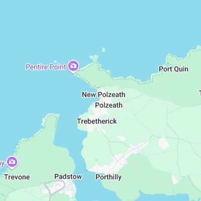 Polzeath surf map