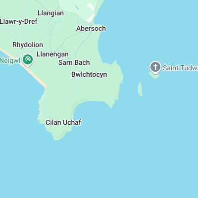 Porth Ceiriad surf map