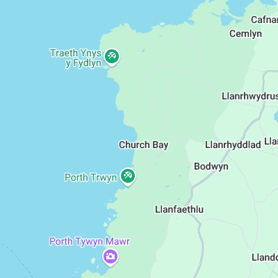 Porth Swtan surf map