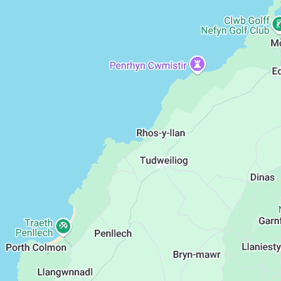 Porth Towyn surf map